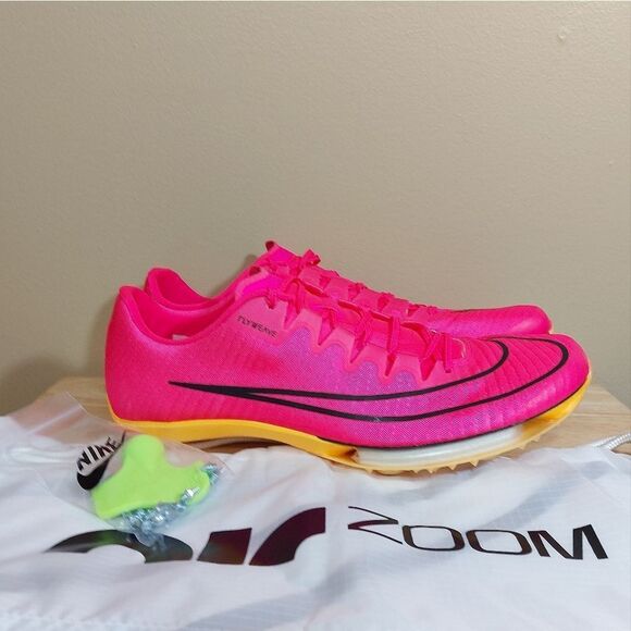 Nike Air Zoom Maxfly Hyper Pink Track Field Spikes Sprinting DH5359-600 Men's 14 - Picture 1 of 7